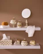 Image 2 of 2: MacKenzie-Childs Mocha Check Vanity Mirror