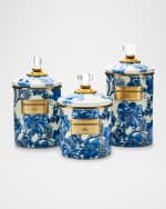 Image 2 of 3: MacKenzie-Childs Royal English Garden Small Canister