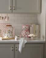 Image 2 of 3: MacKenzie-Childs Rosy Bear Cookie Jar