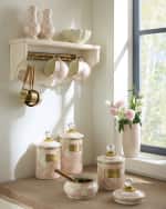 Image 2 of 4: MacKenzie-Childs Rosy English Garden Medium Canister