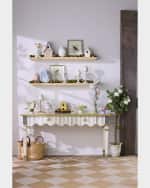 Image 2 of 2: MacKenzie-Childs Cameo 53" Potted Rose Topiary