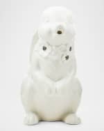 Image 3 of 4: MacKenzie-Childs White Rabbit Ceramic Pitcher