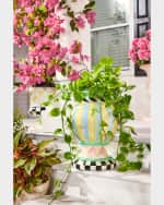 Image 2 of 4: MacKenzie-Childs Rosy Meadow Small Urn