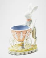 Image 2 of 4: MacKenzie-Childs Cameo Bunny with Cart