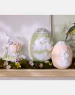 Image 4 of 4: MacKenzie-Childs Cameo Bunny with Cart