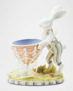 Image 1 of 4: MacKenzie-Childs Cameo Bunny with Cart