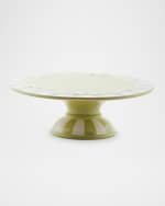 Image 1 of 3: MacKenzie-Childs Cameo Large Pedestal Platter