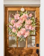 Image 3 of 4: MacKenzie-Childs Butterfly Meadow Peony 26" Wreath