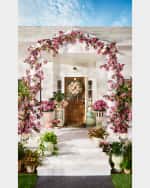 Image 4 of 4: MacKenzie-Childs Butterfly Meadow Peony 26" Wreath