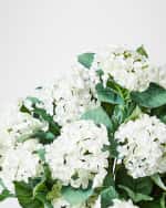 Image 3 of 5: MacKenzie-Childs  White Hydrangea Urn Filler