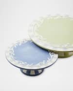 Image 2 of 3: MacKenzie-Childs Cameo Pedestal Platter, Small