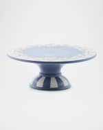 Image 1 of 3: MacKenzie-Childs Cameo Pedestal Platter, Small