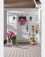 Image 3 of 3: MacKenzie-Childs Pink Hydrangea 22" Wreath