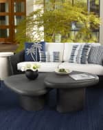 Image 1 of 2: Neiman Marcus Layered Outdoor Coffee Tables, Set of 2