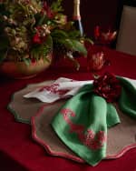 Image 2 of 4: Deborah Rhodes Autumn Piped Oxford Placemats, Set of 4