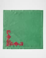 Image 3 of 3: Deborah Rhodes Royal Garden Embroidered Napkins, Set of 4