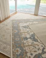 Image 2 of 7: Exquisite Rugs Marietta Hand-Tufted Oushak Rug, 10' x 14'
