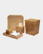 Image 3 of 5: Kim Seybert Reed Tissue Box, Natural