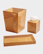 Image 4 of 5: Kim Seybert Reed Tissue Box, Natural