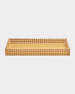 Image 1 of 5: Kim Seybert Reed Vanity Tray, Natural