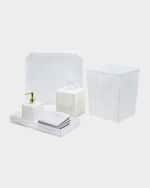 Image 5 of 5: Kim Seybert Reed Tissue Box, White