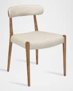 Image 2 of 5: Interlude Home Adeline Vegan Leather Dining Side Chairs, Set of 2