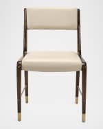 Image 3 of 6: Interlude Home Tate Vegan Leather Dining Side Chairs, Set of 2