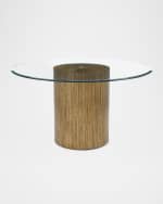 Image 4 of 5: John-Richard Collection Stria Dining Table, 54"