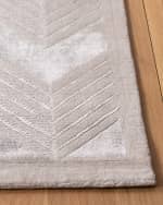 Image 2 of 4: Ralph Lauren Home Monroe Chevron Hand Knotted Rug