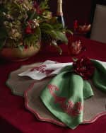 Image 4 of 4: Deborah Rhodes Autumn Piped Oxford Placemats, Set of 4