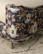 Image 4 of 7: Massoud Kingston Wingback Queen Bed