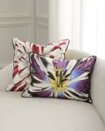 Image 4 of 4: Christian Lacroix Flowered Decorative Pillow, 22" Square