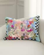 Image 1 of 2: Christian Lacroix Fleurs Jumelles Decorative Pillow, 18" x 24"
