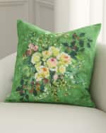 Image 2 of 2: Designers Guild Margaretta Linen Decorative Pillow, 22" Square
