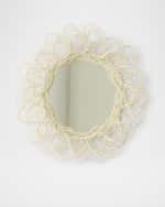 Image 1 of 5: Neiman Marcus Wicker Woven Mirror