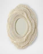 Image 3 of 6: Neiman Marcus Layered Beaded Mirror 