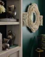 Image 5 of 6: Neiman Marcus Layered Beaded Mirror 