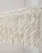 Image 4 of 5: Neiman Marcus Linear Cocoa Petal 44.5" 3-Light Chandelier