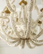 Image 5 of 6: Neiman Marcus Scroll Shell 5-Light Chandelier - 25"