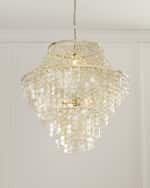 Image 3 of 5: Neiman Marcus Alexandra 36" 4-Light Medium Chandelier