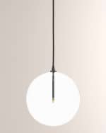 Image 1 of 5: Four Hands Schwung Collection Glass Globe Large Pendant Light