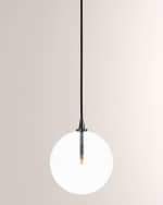 Image 1 of 5: Four Hands Schwung Collection Glass Globe Small Pendant Light