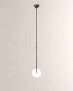 Image 5 of 5: Four Hands Schwung Collection Glass Globe Small Pendant Light