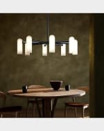 Image 2 of 5: Four Hands Schwung Collection Odyssey Round Medium 8-Light Chandelier