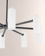 Image 3 of 5: Four Hands Schwung Collection Odyssey Round Medium 8-Light Chandelier