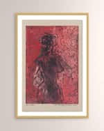 Image 1 of 2: Four Hands "Nude III" Framed Giclee by Pepi Sprohge