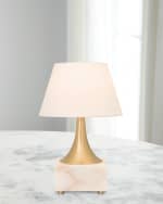 Image 2 of 2: Couture Lamps Marble Rechargeable 12" Table Lamp