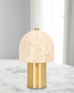 Image 1 of 2: Couture Lamps Travertine Rechargeable 10.5" Table Lamp
