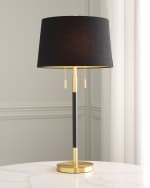 Image 2 of 2: Couture Lamps 2-Light Metal Table Lamp, 33"
