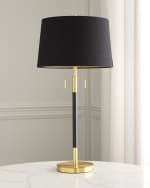 Image 1 of 2: Couture Lamps 2-Light Metal Table Lamp, 33"